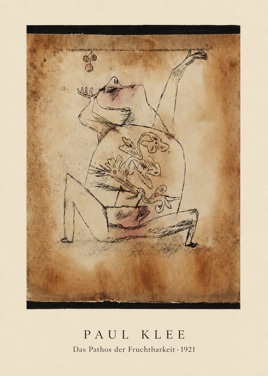 Paul Klee Das Pathos Der Fruchtbarkeit No6 - Juliste