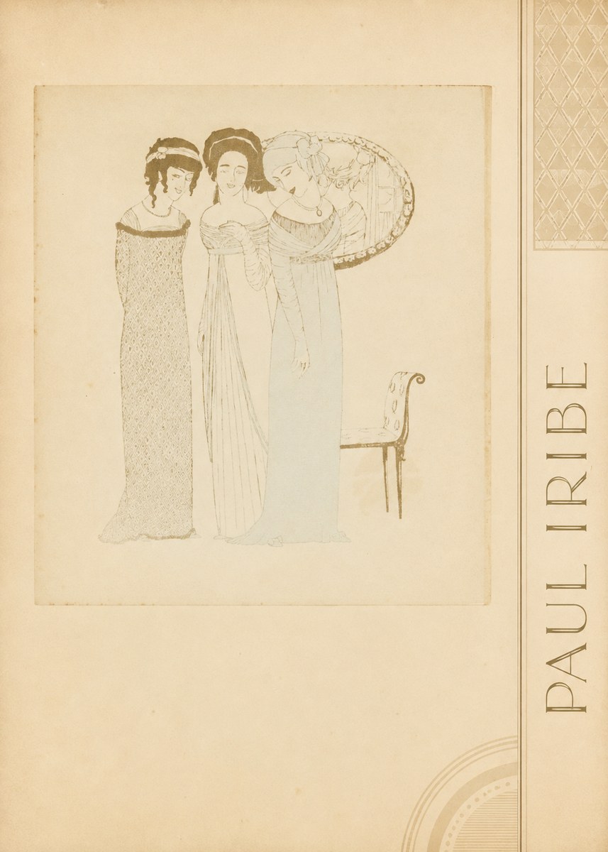 Paul Iribe Elegant Figures No2 - Juliste