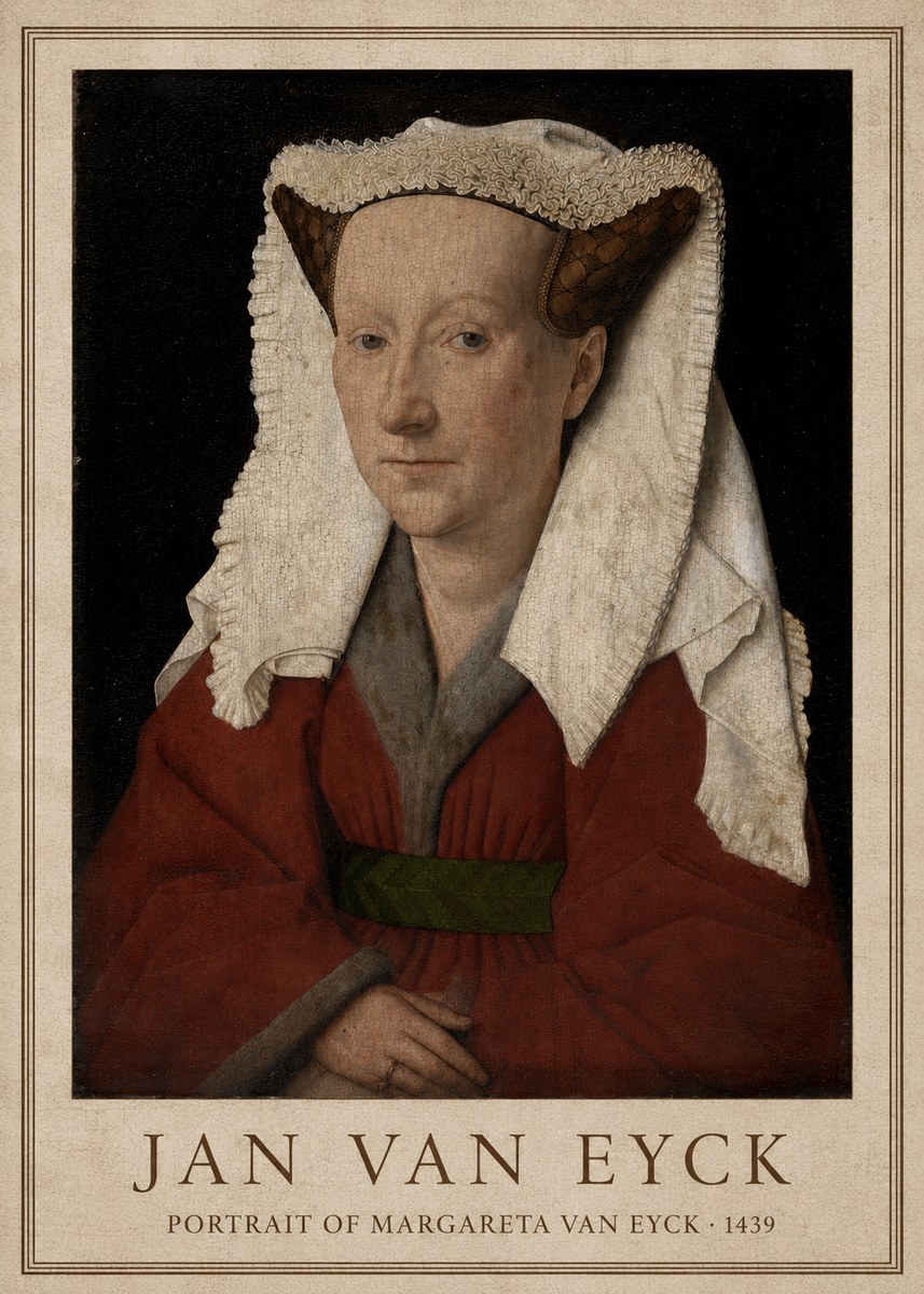 Jan van Eyck Portrait of Margareta Van Eyck No1 - Juliste