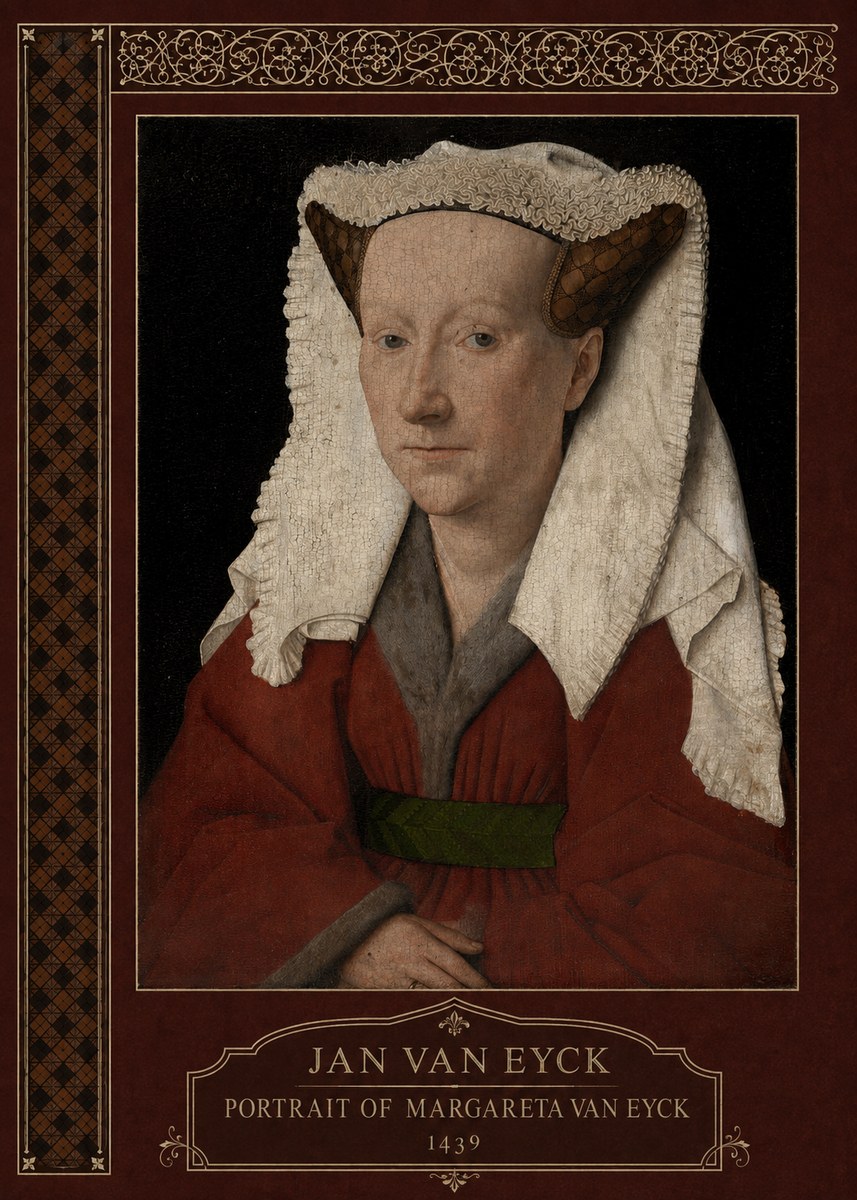 Jan van Eyck Portrait of Margareta Van Eyck No6 - Juliste