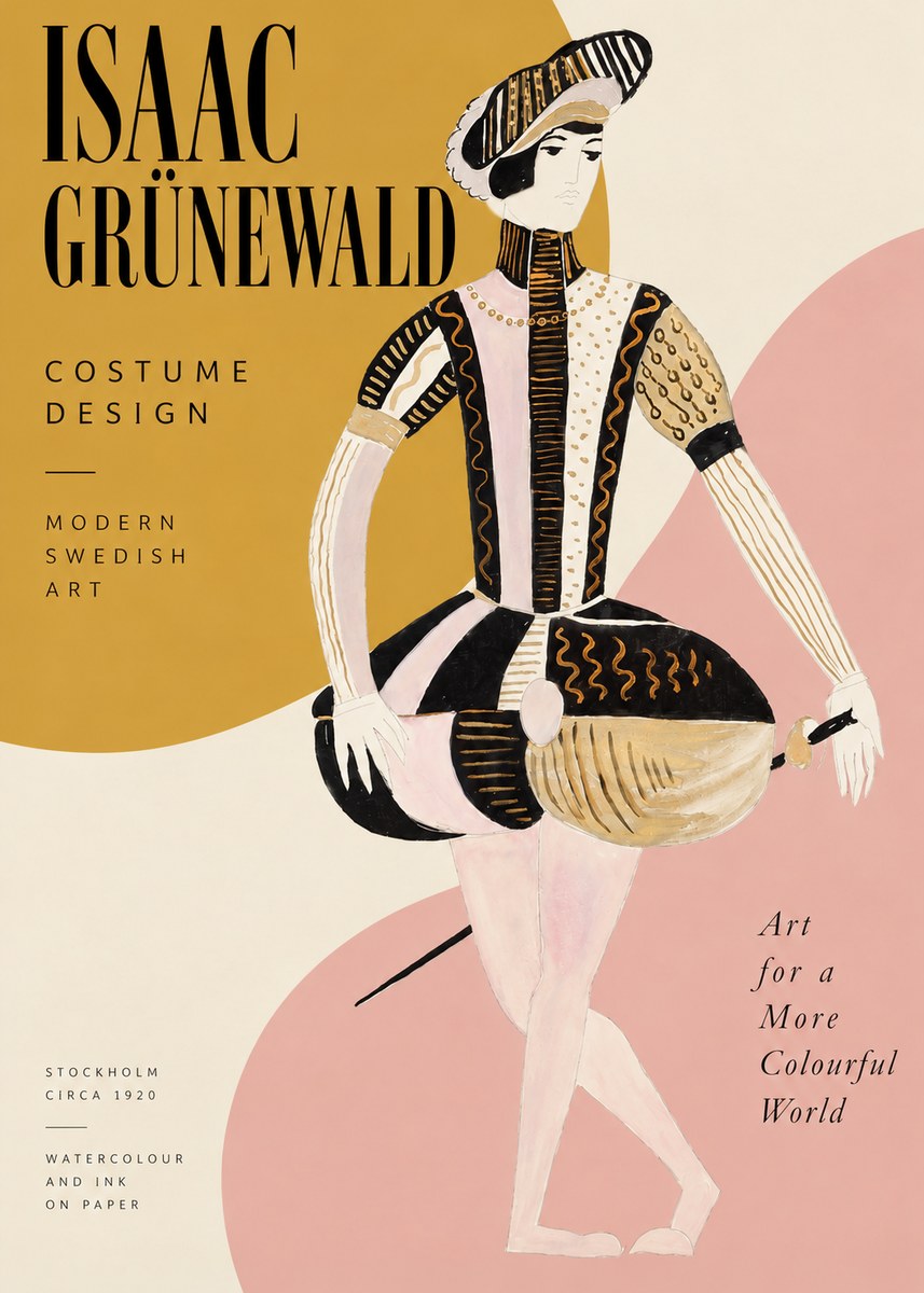 Isaac Grünewald Costume Study VI No2 - Juliste