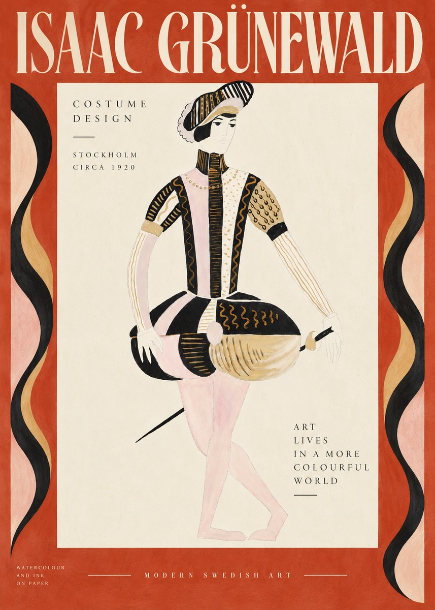 Isaac Grünewald Costume Study VI No5 - Juliste