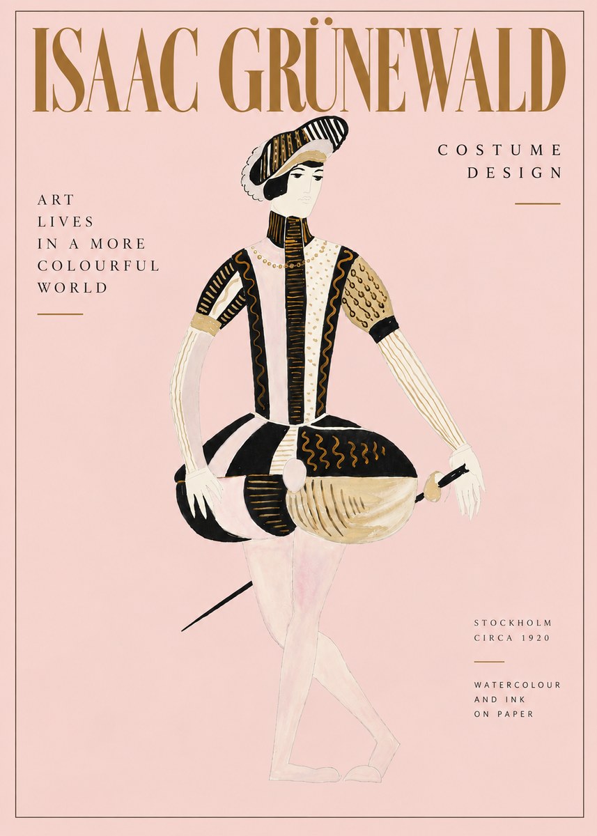 Isaac Grünewald Costume Study VI No6 - Juliste