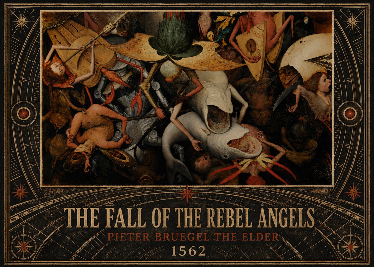 Pieter Bruegel The Fall of the Rebel Angels VI No5 - Juliste