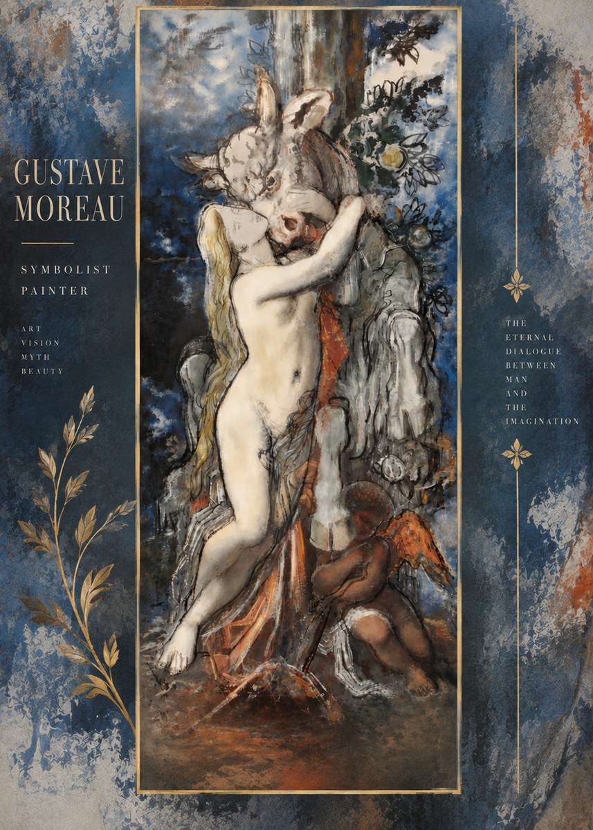 Gustave Moreau Europe and the Bull No6 - Juliste