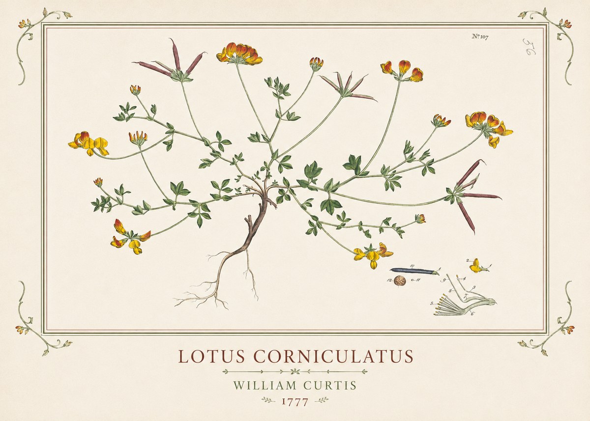William Curtis Lotus Corniculatus III No1 - Juliste