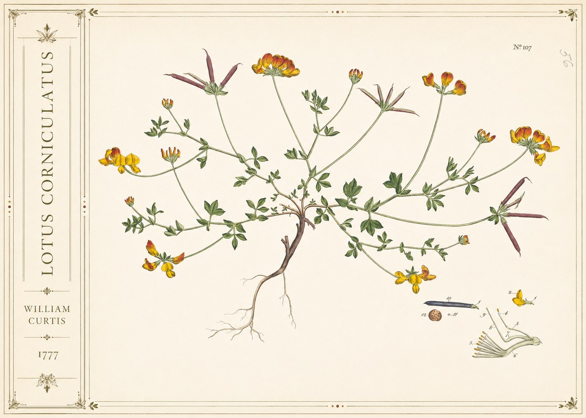 William Curtis Lotus Corniculatus III No2 - Juliste