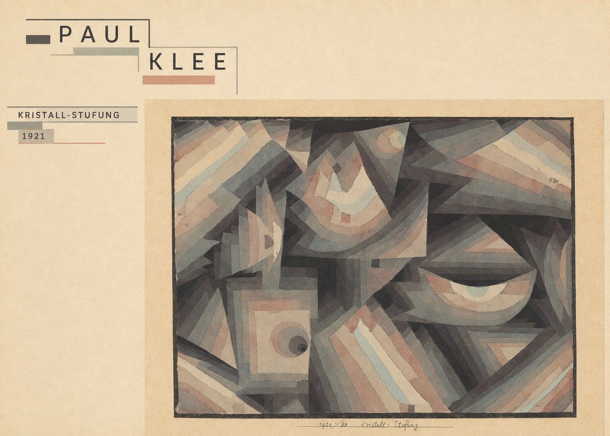 Paul Klee Kristall-stufung II No3 - Juliste