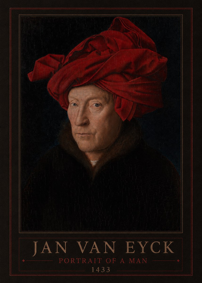 Jan van Eyck Portrait of a Man IV No1 - Juliste