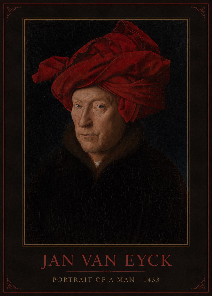 Jan van Eyck Portrait of a Man IV No3 - Juliste