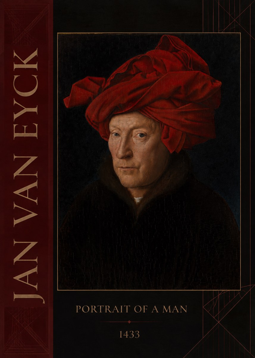 Jan van Eyck Portrait of a Man IV No4 - Juliste