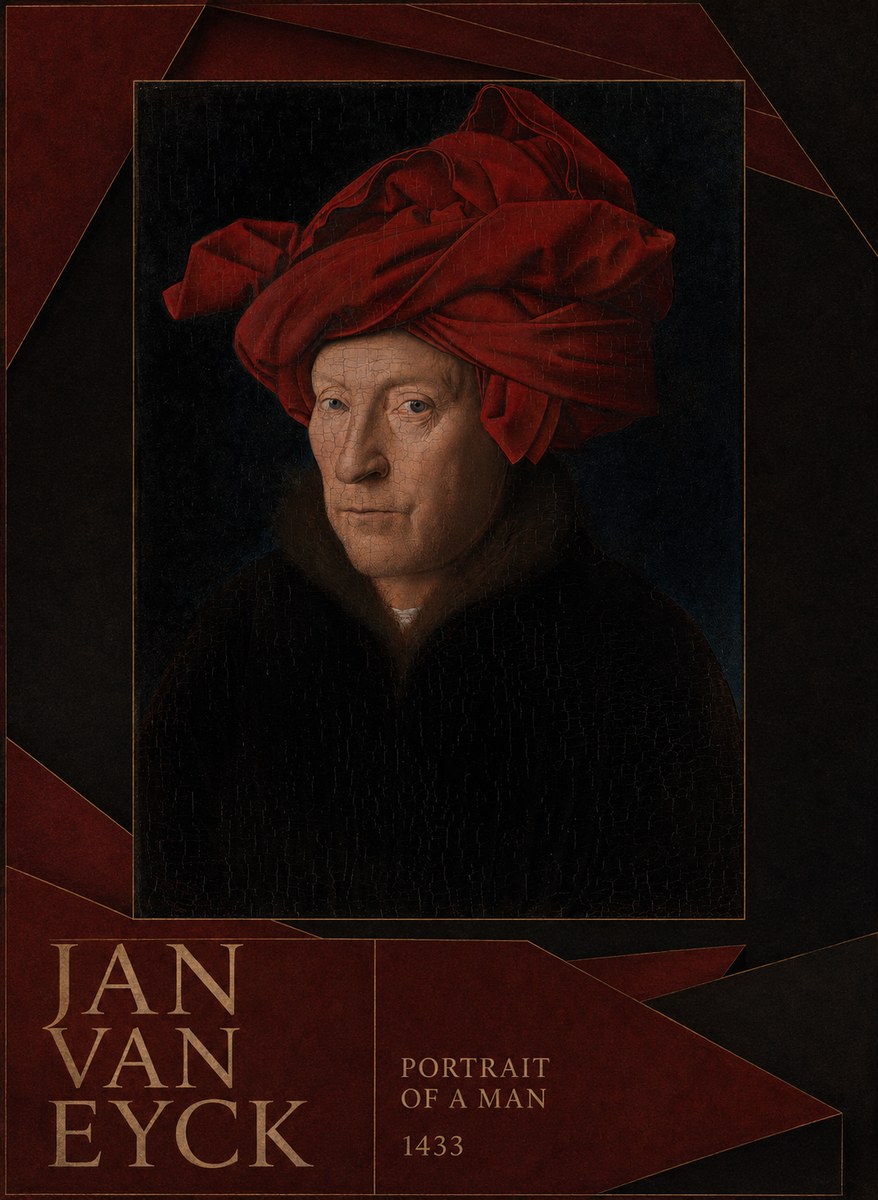 Jan van Eyck Portrait of a Man IV No6 - Juliste