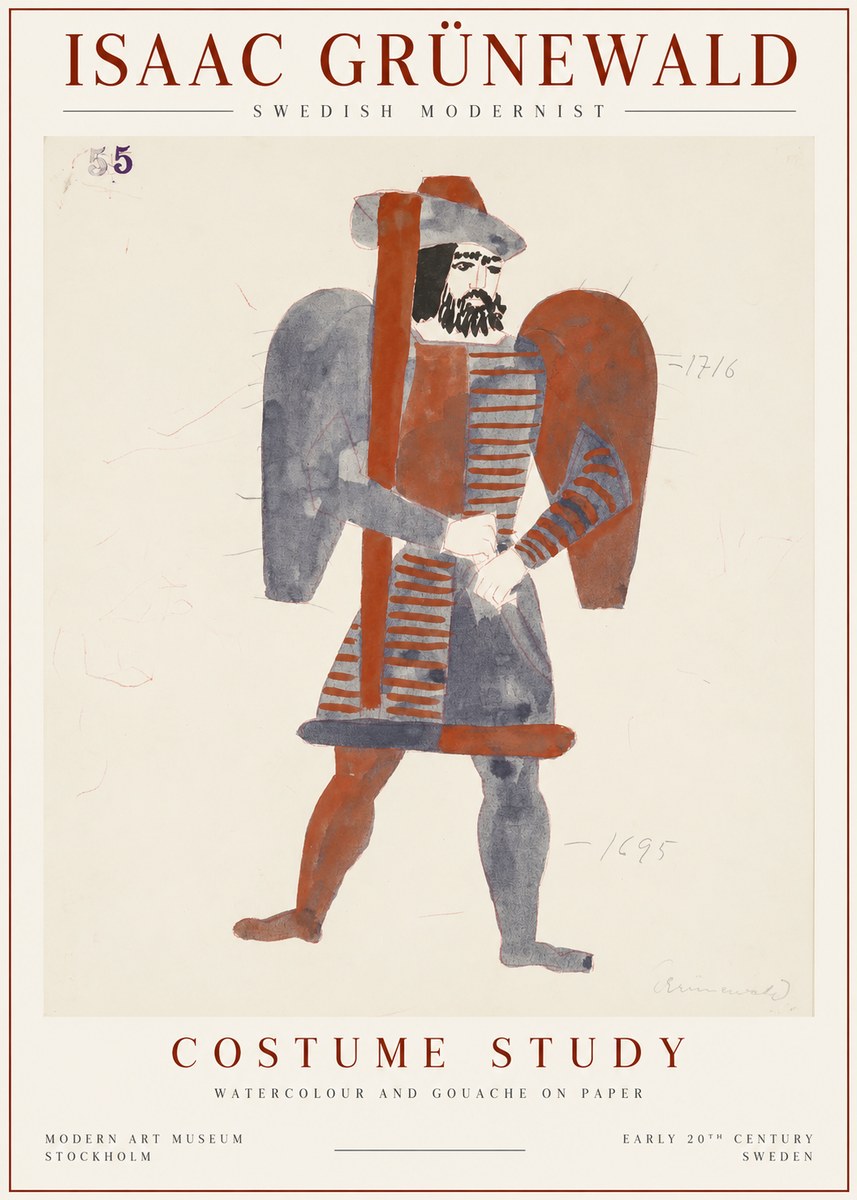 Isaac Grünewald Costume Study VII No1 - Juliste