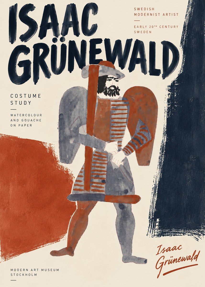 Isaac Grünewald Costume Study VII No5 - Juliste