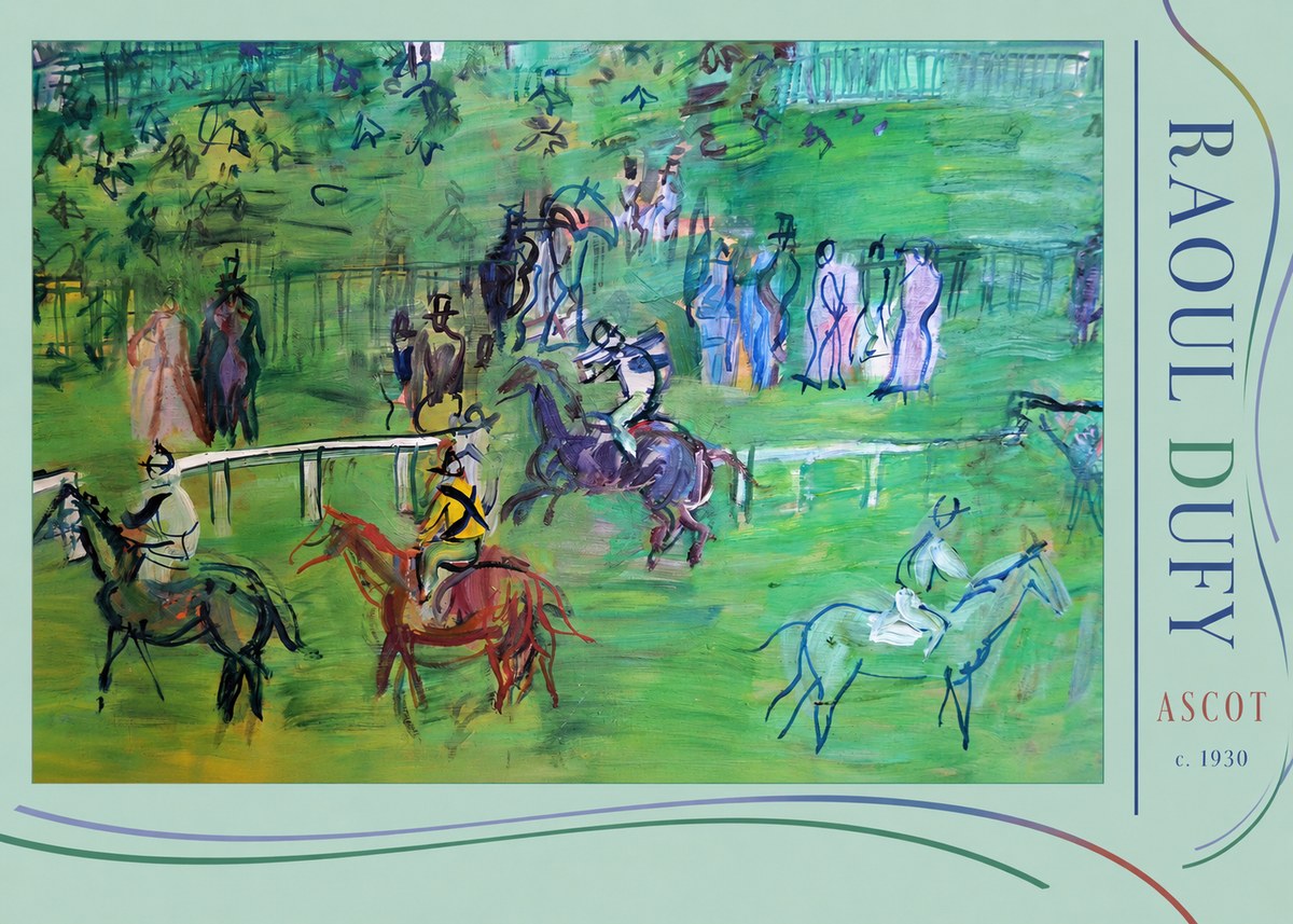 Raoul Dufy Ascot No3 - Juliste
