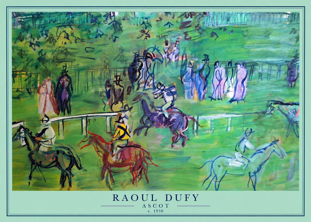 Raoul Dufy Ascot No4 - Juliste