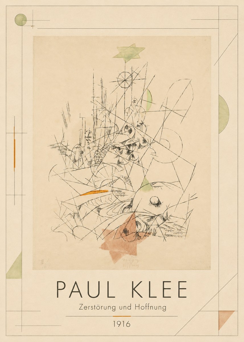 Paul Klee Zerstörung Und Hoffnung II No1 - Juliste