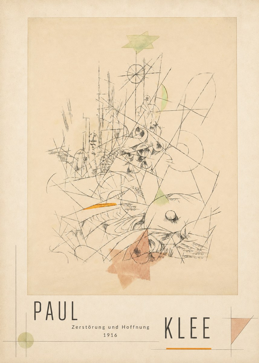 Paul Klee Zerstörung Und Hoffnung II No3 - Juliste