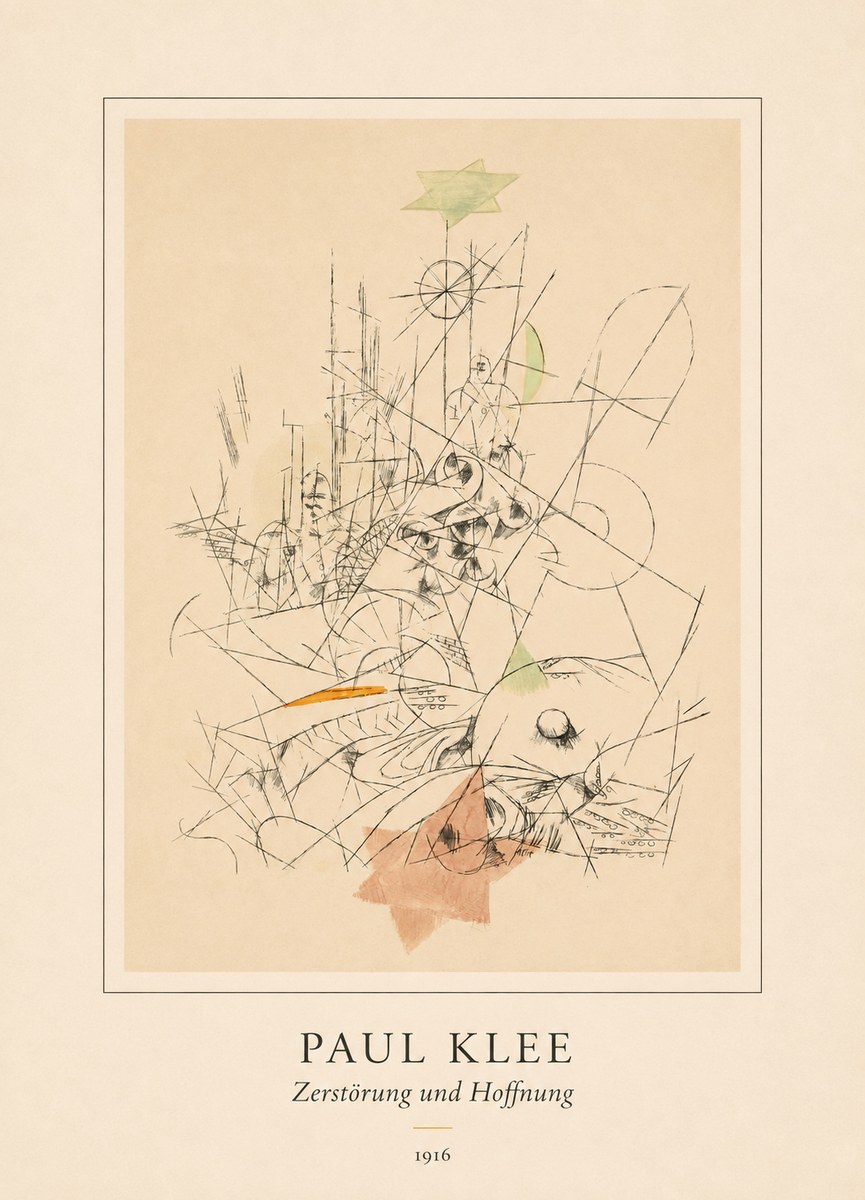 Paul Klee Zerstörung Und Hoffnung II No4 - Juliste