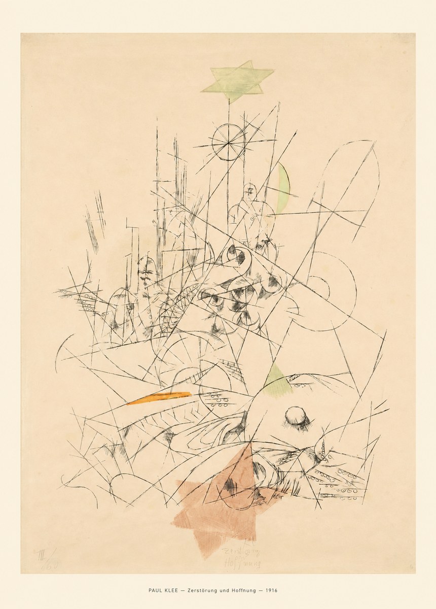 Paul Klee Zerstörung Und Hoffnung II No6 - Juliste