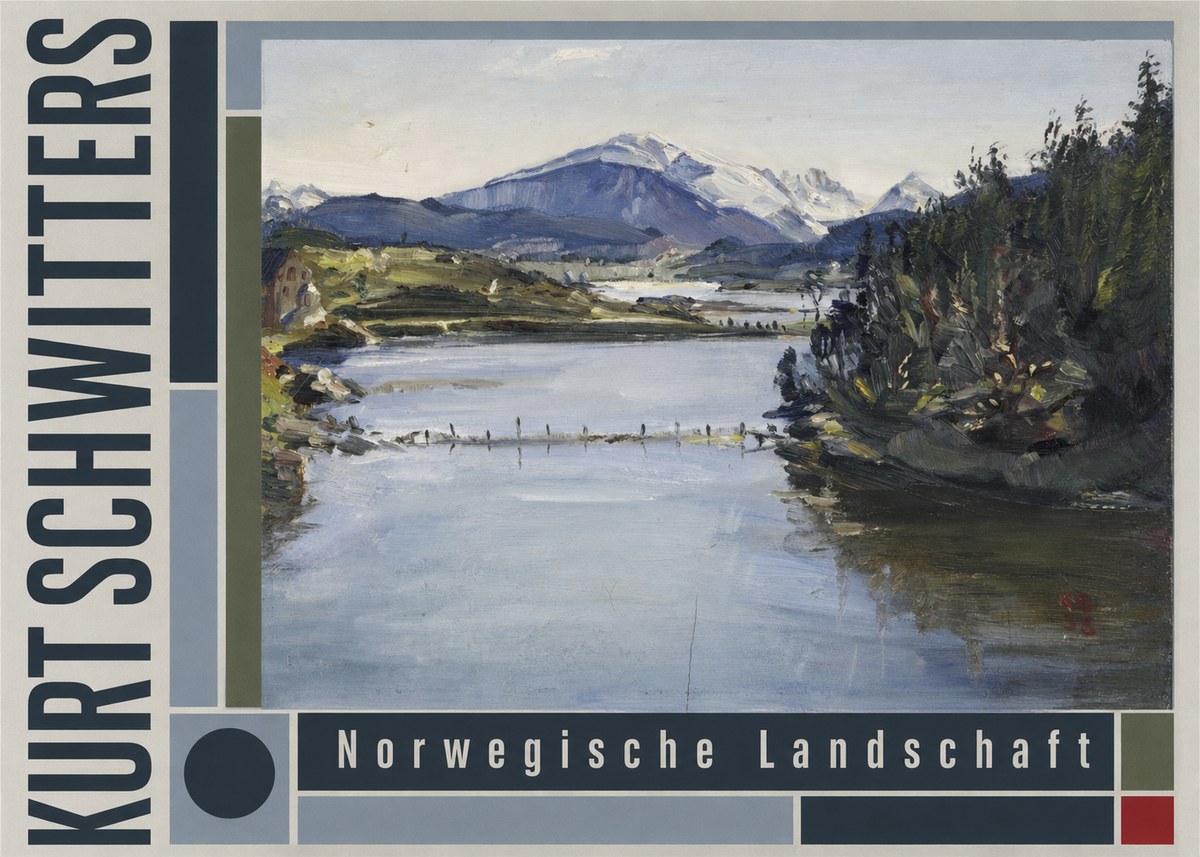 Kurt Schwitters Norwegische Landschaft No4 - Juliste