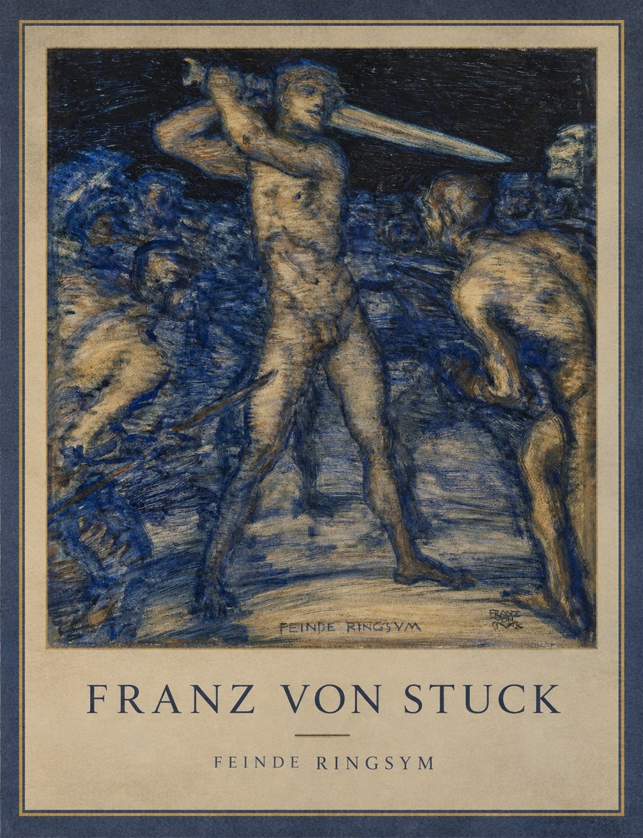 Franz von Stuck Feinde Ringsym No1 - Juliste