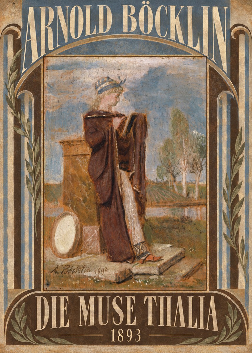 Arnold Böcklin Die Muse Thalia I No5 - Juliste