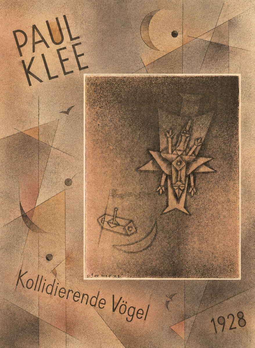 Paul Klee Kollidierende Vögel No6 - Juliste