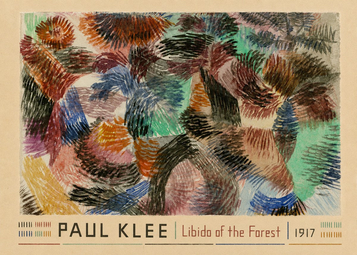Paul Klee Libido of the Forest No3 - Juliste