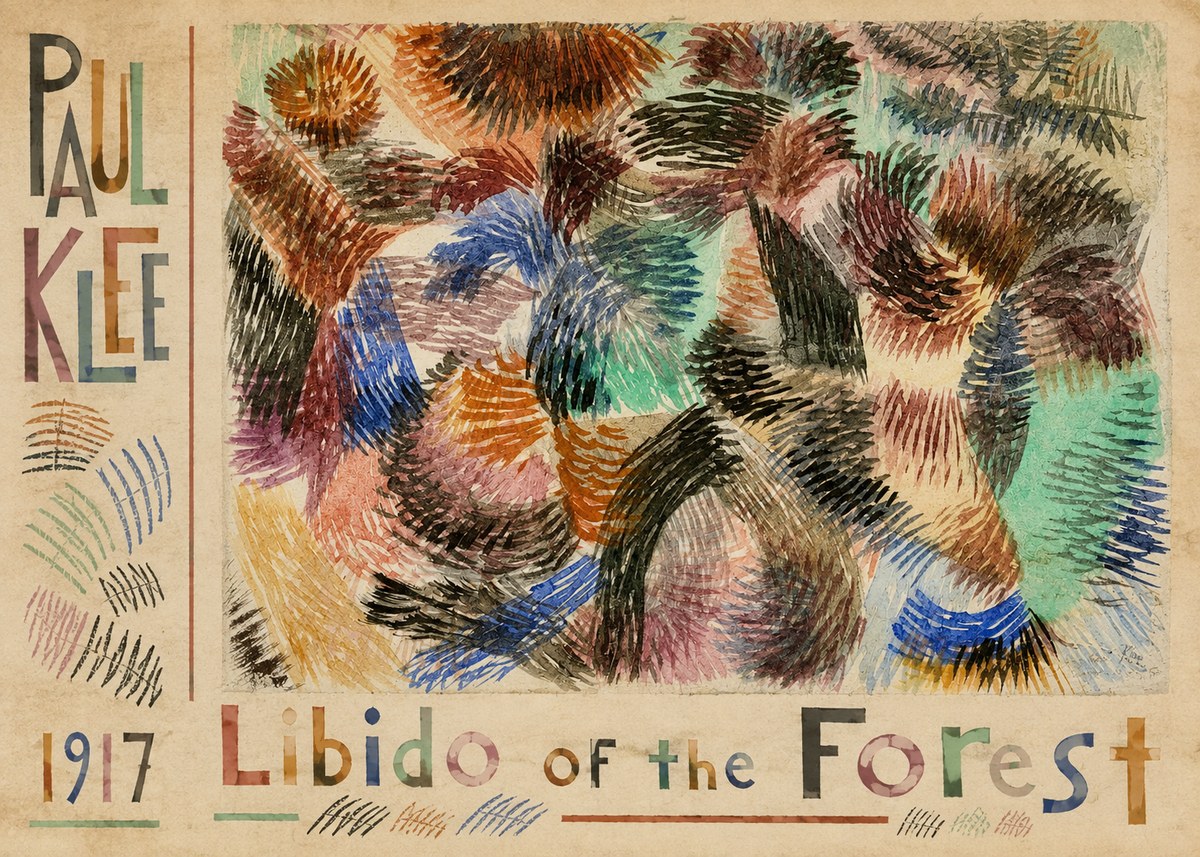 Paul Klee Libido of the Forest No5 - Juliste