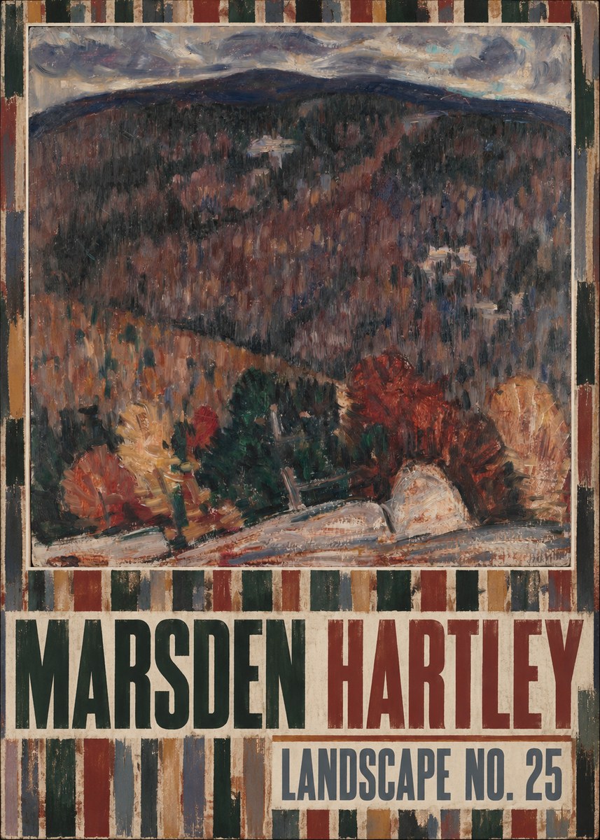Marsden Hartley Landscape No. 25 No4 - Juliste