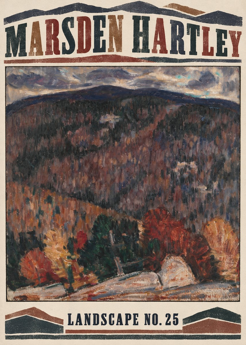 Marsden Hartley Landscape No. 25 No5 - Juliste