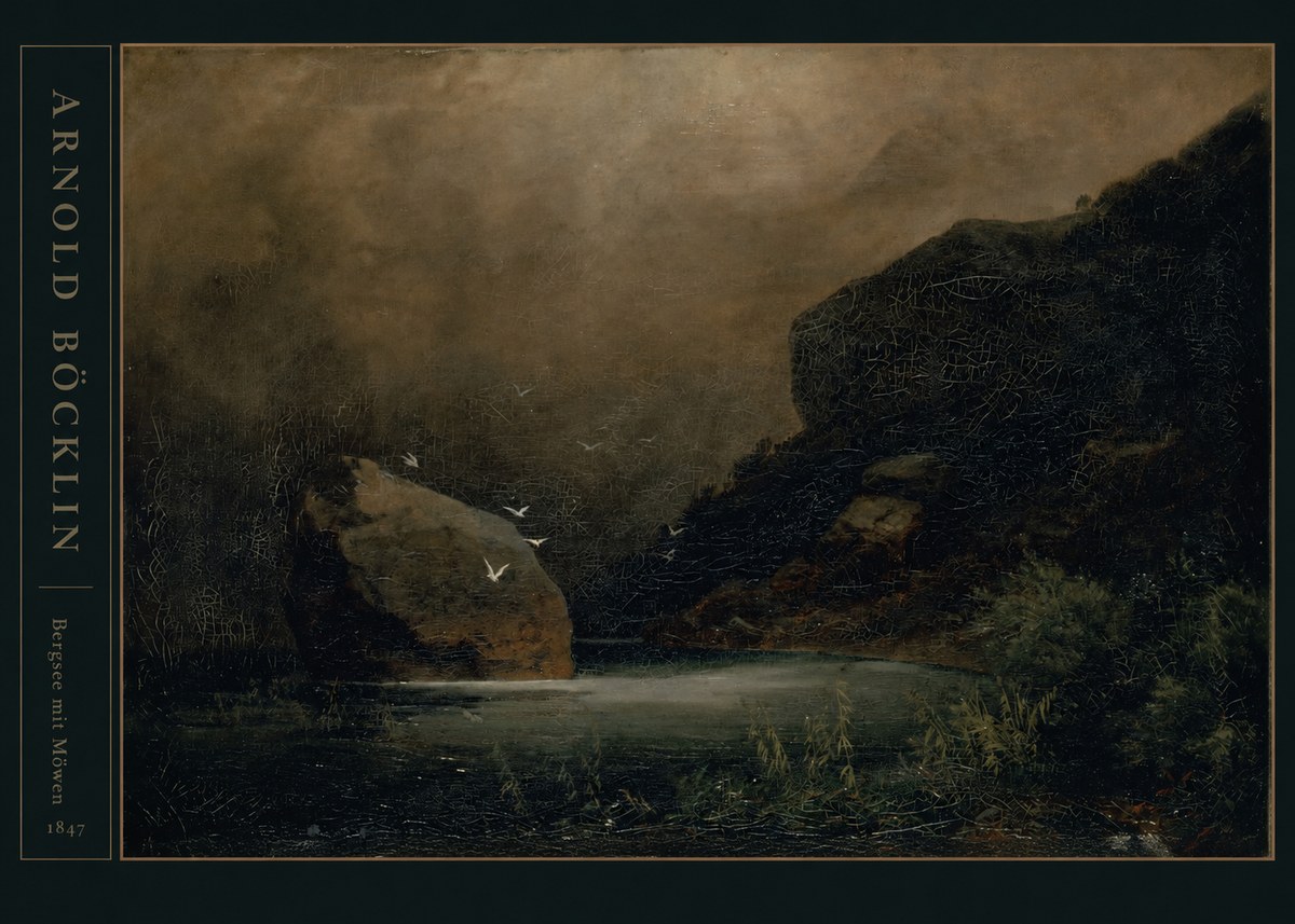 Arnold Böcklin Bergsee Mit Möwen No4 - Juliste