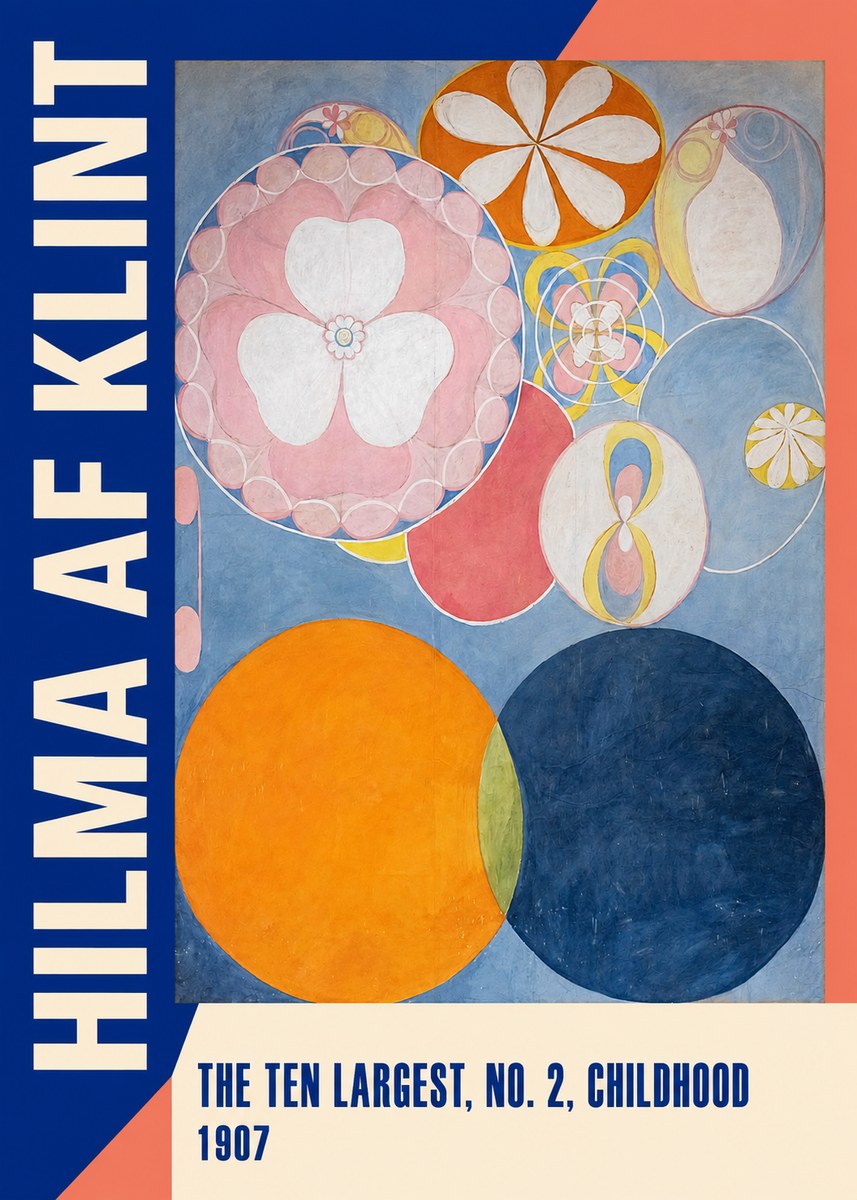 Hilma af Klint The Ten Largest, No. 2, Childhood No2 - Juliste