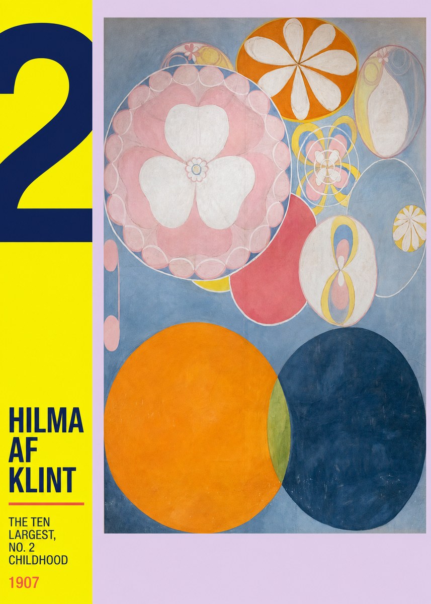 Hilma af Klint The Ten Largest, No. 2, Childhood No4 - Juliste