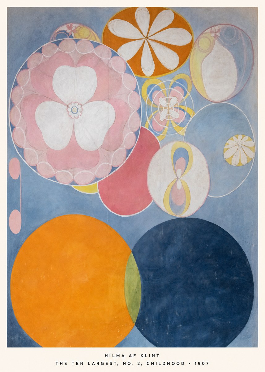 Hilma af Klint The Ten Largest, No. 2, Childhood No5 - Juliste
