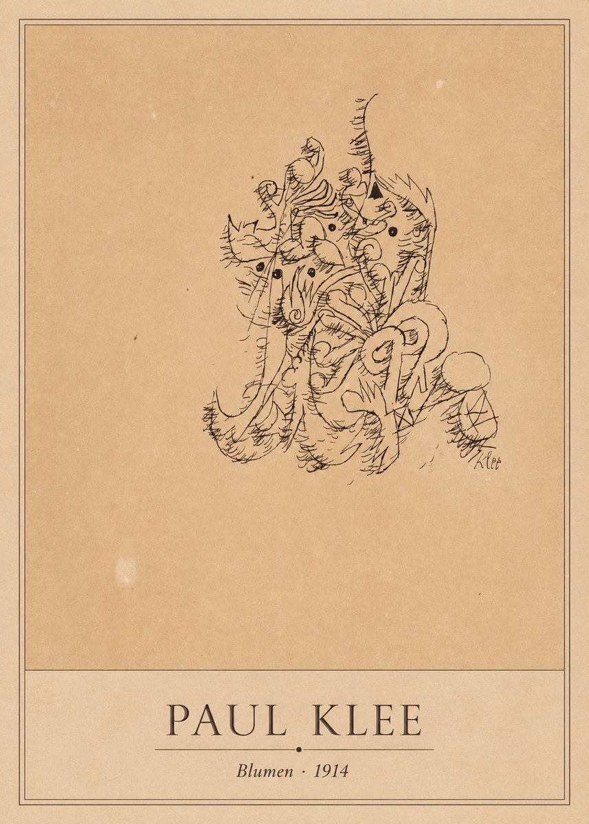 Paul Klee Blumen II No1 - Juliste