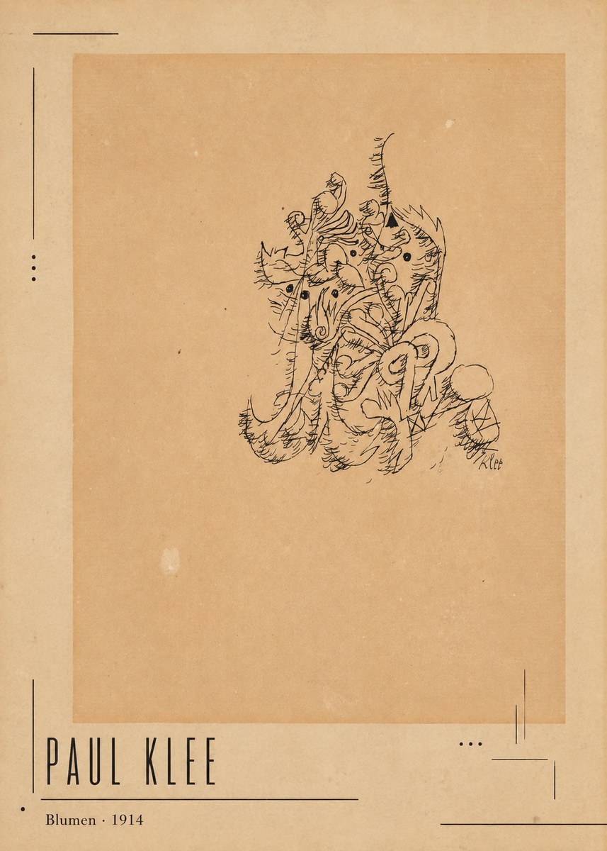 Paul Klee Blumen II No2 - Juliste