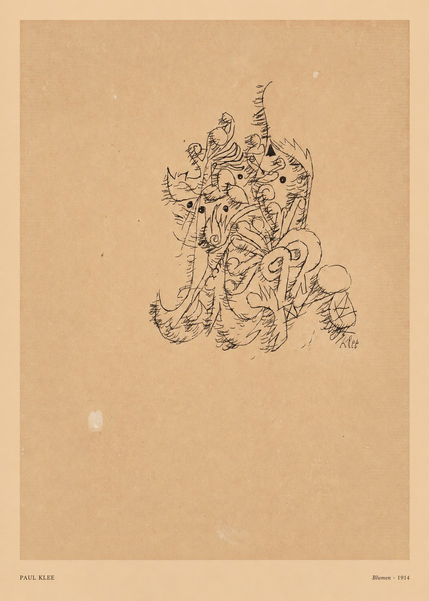 Paul Klee Blumen II No5 - Juliste
