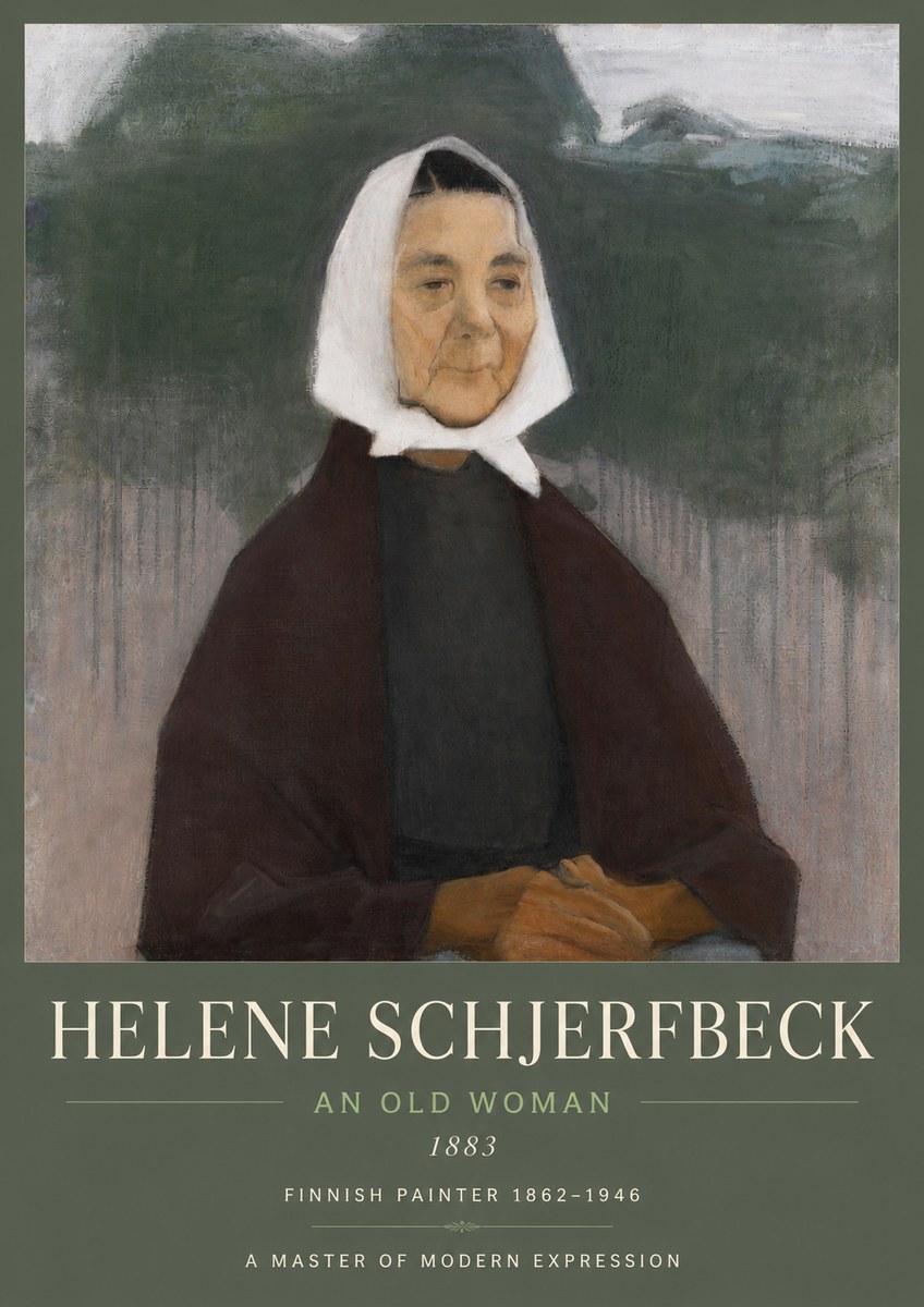 Helene Schjerfbeck An Old Woman No3 - Juliste