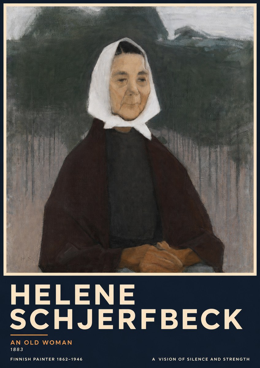 Helene Schjerfbeck An Old Woman No5 - Juliste