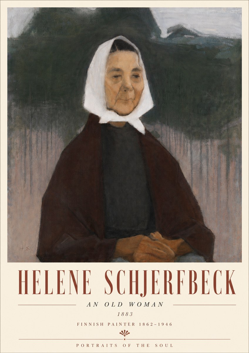Helene Schjerfbeck An Old Woman No6 - Juliste