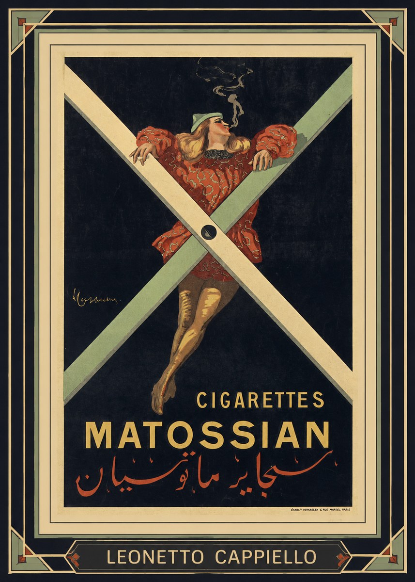 Leonetto Cappiello Cigarettes Matossian No1 - Juliste