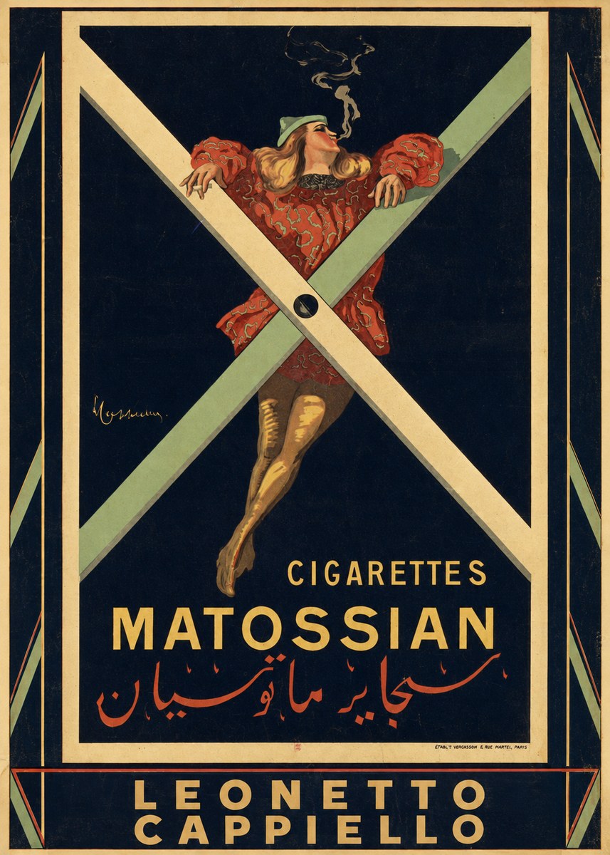 Leonetto Cappiello Cigarettes Matossian No5 - Juliste