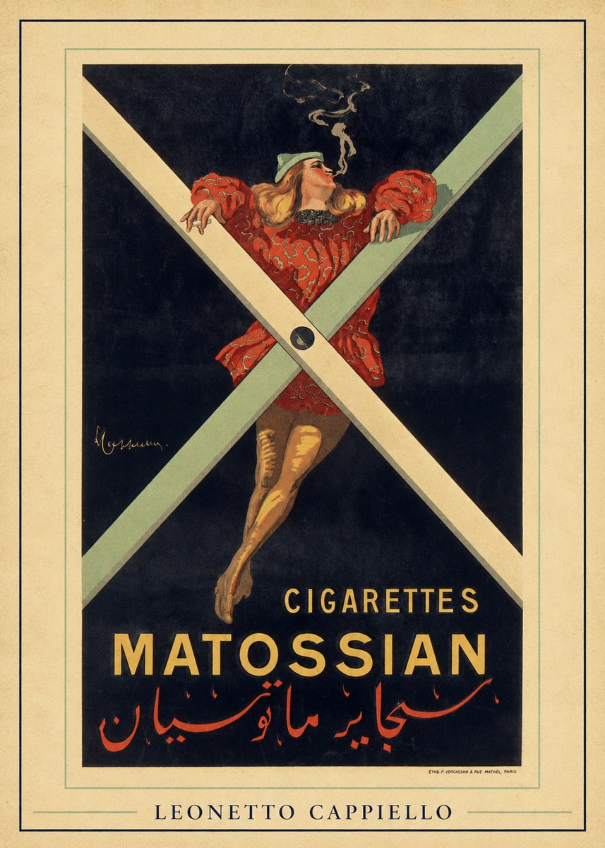 Leonetto Cappiello Cigarettes Matossian No6 - Juliste