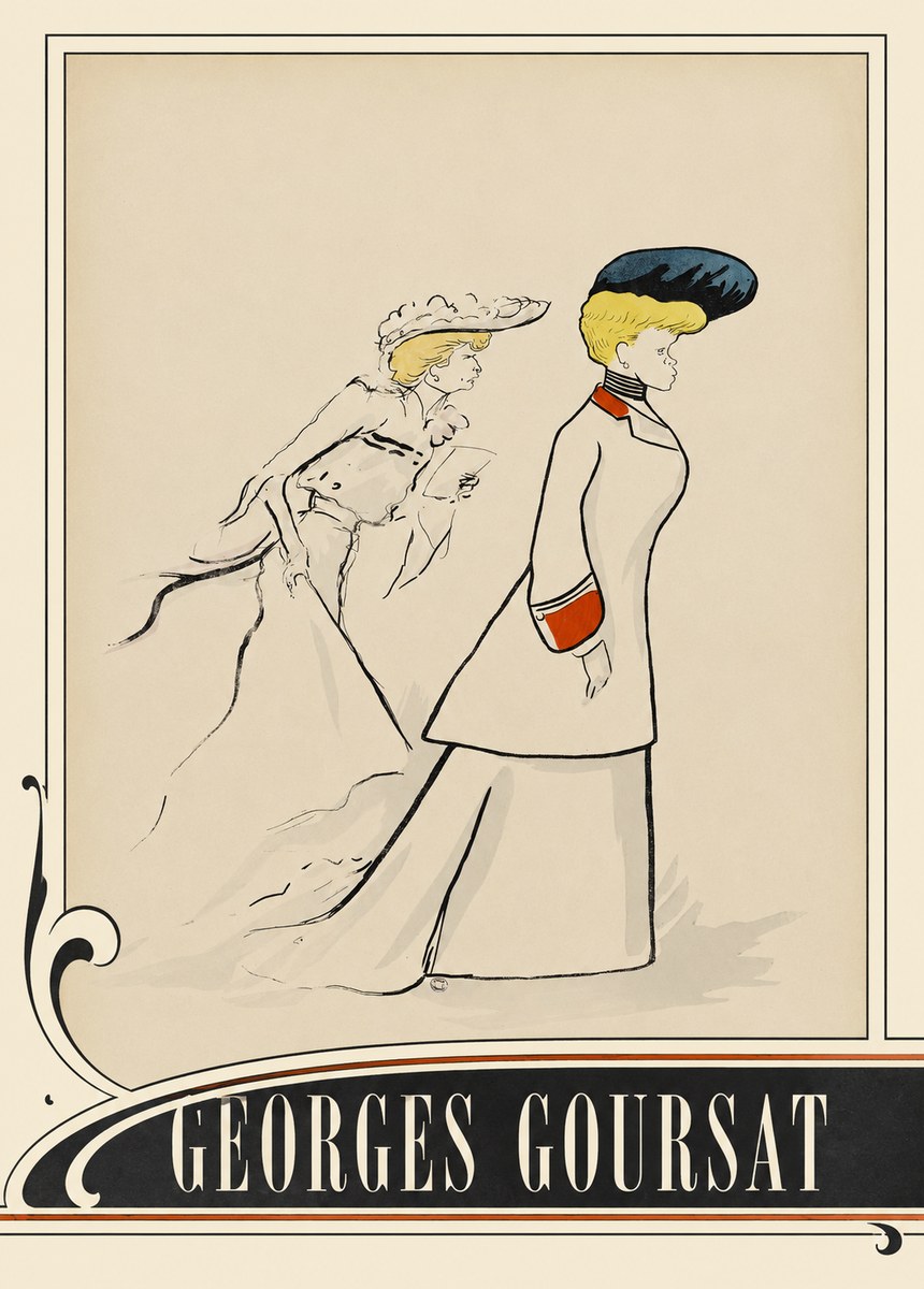 Georges Goursat Elegant Promenade No3 - Juliste