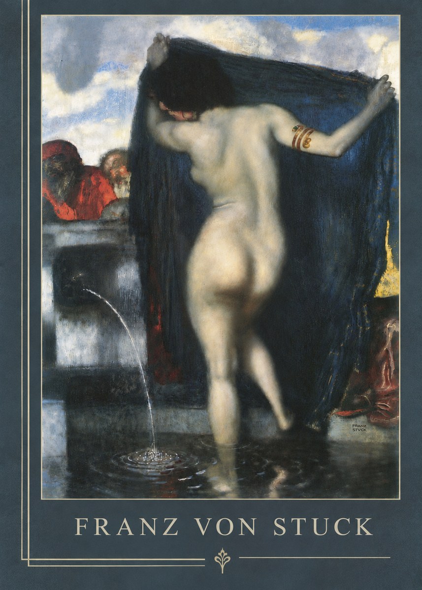 Franz von Stuck Susanna and the Elders No6 - Juliste