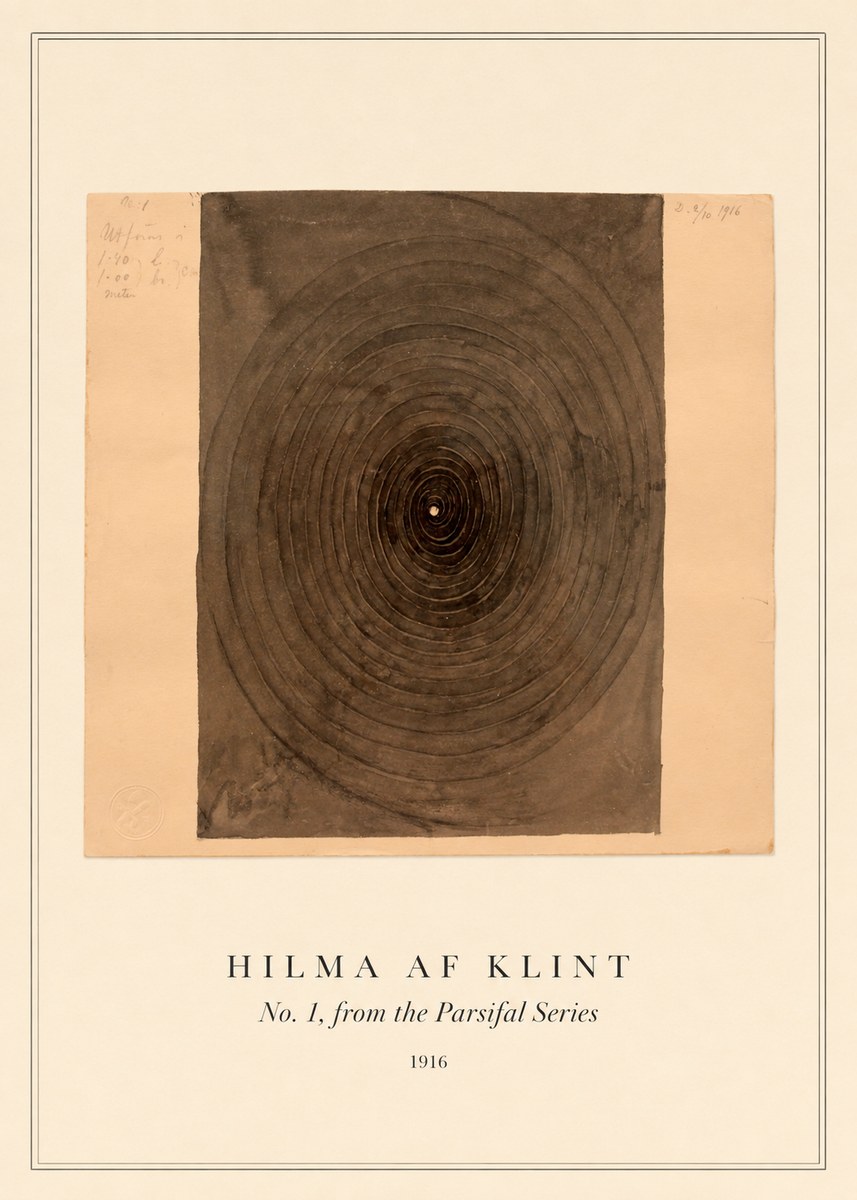 Hilma af Klint No. 1, from the Parsifal Series No3 - Juliste