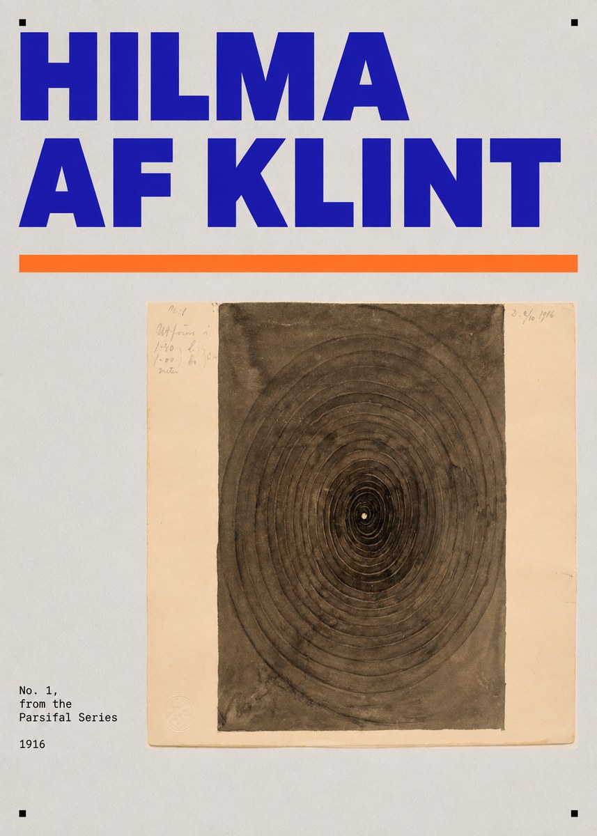 Hilma af Klint No. 1, from the Parsifal Series No5 - Juliste