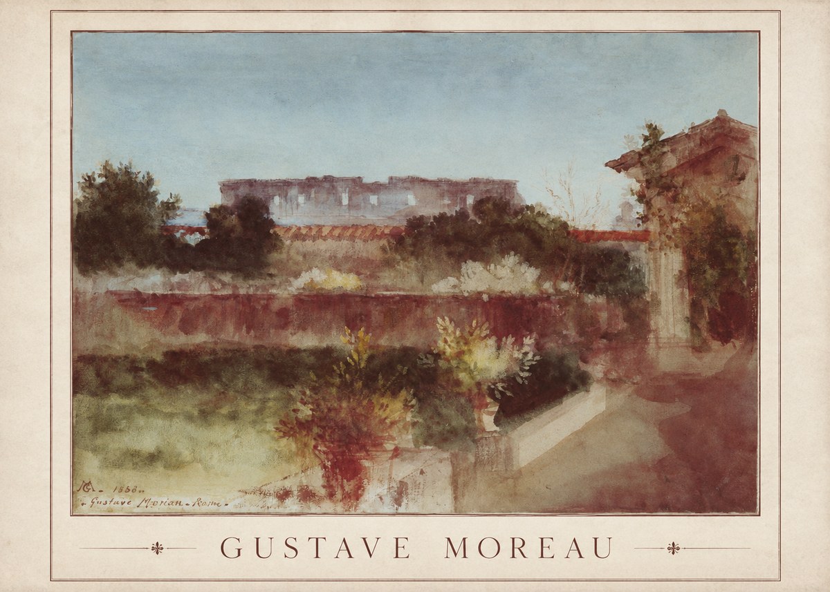 Gustave Moreau Rome No1 - Juliste